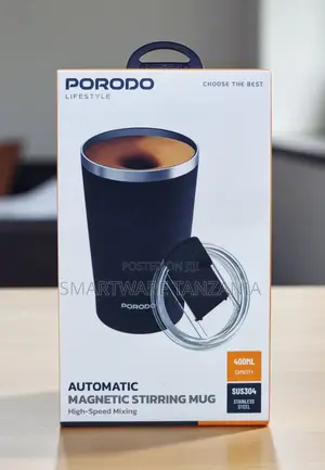 Porodo Automatic Magnetic Stirring Mug 400ml Smart Coffee Mixer