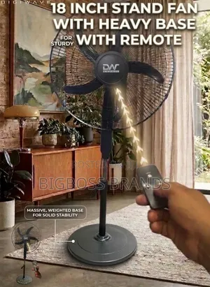 Digi Wave Stand Fan 18 Size [Remote Fan]