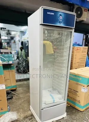 Huamei Showcase Display Fridge Liter 409 Door Glass Warranty 2 Years.