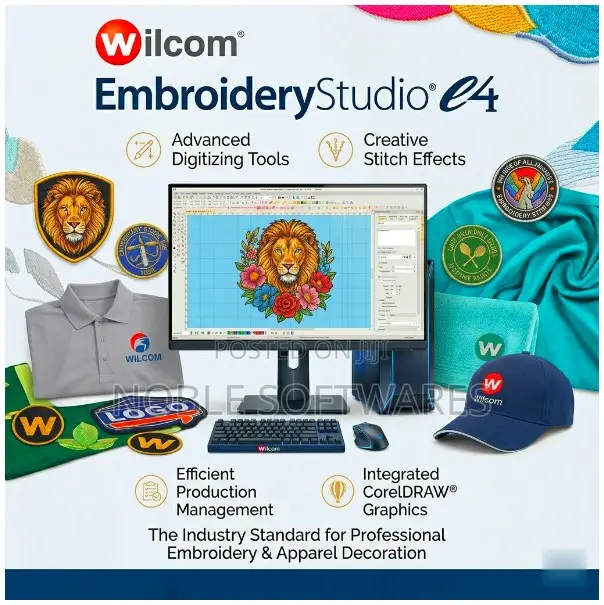 Wilcom Embroidery Studio E4 Designing + Digitizing