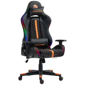 Porodo Gaming Ergonomic Gaming Chair - Black/ Orange