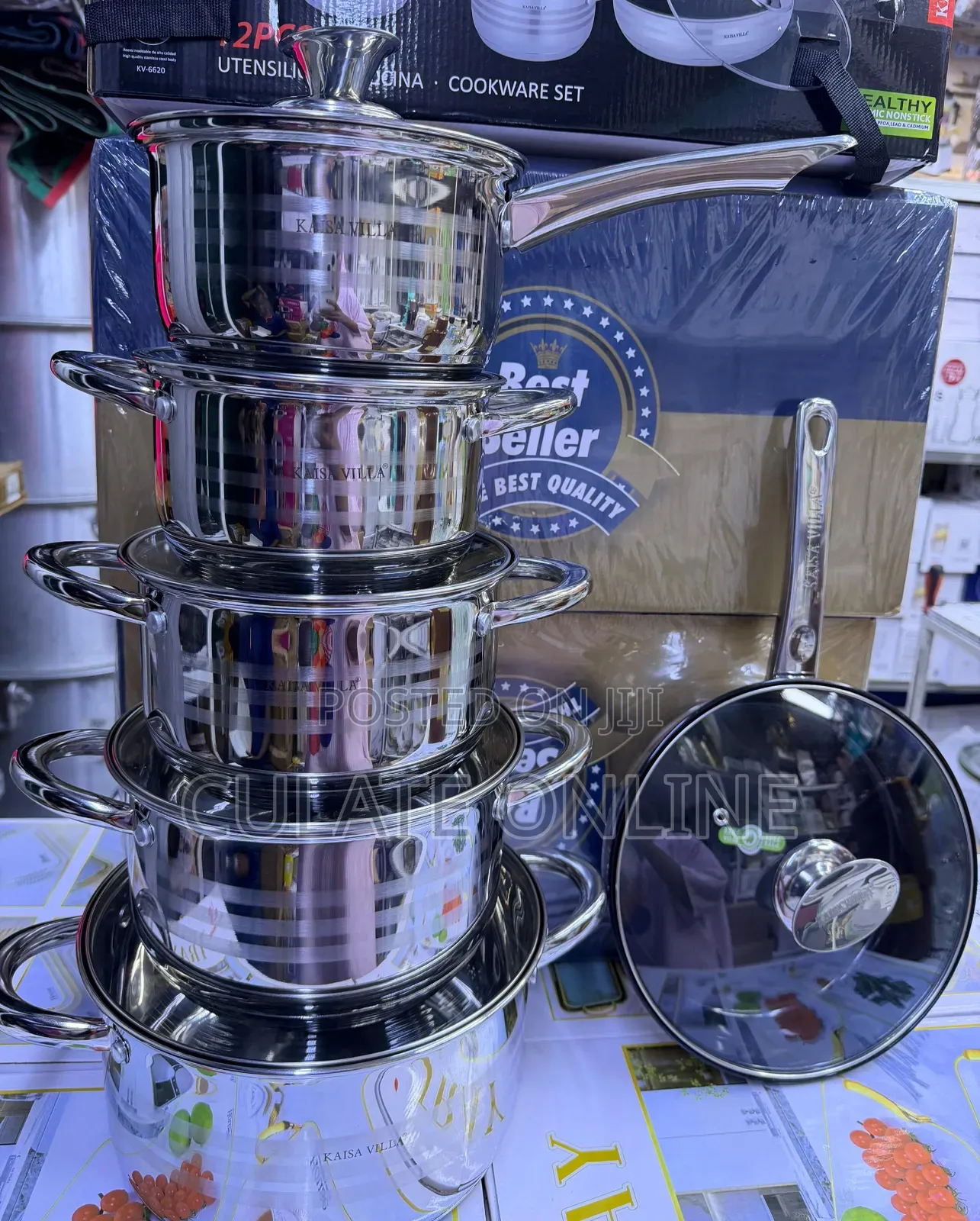 6pcs Kaisavilla Stainless Steel Cookware Set