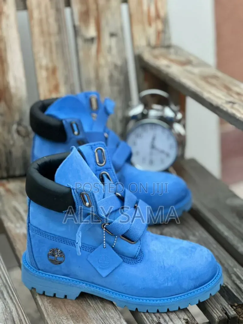 Timberland Boots Lightblue Color Heavy Material Leather