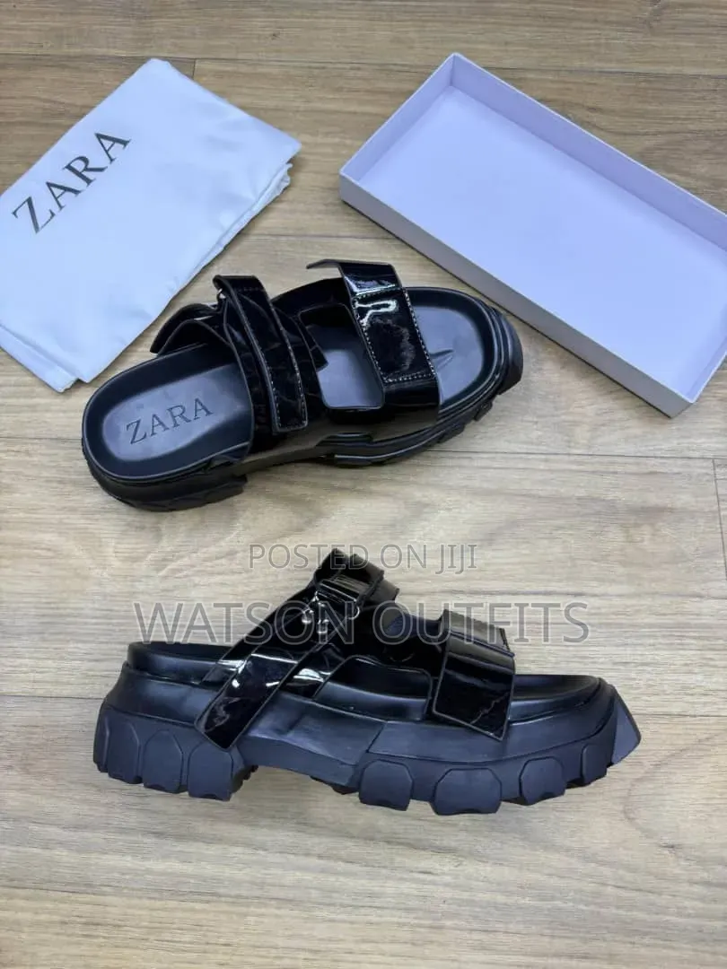 Men's New and Original Leather Sandals Tomford Zara Maschino Branded