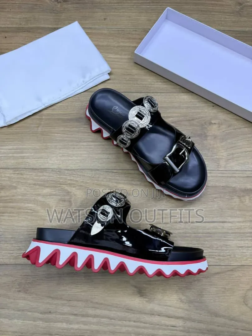 Men's New and Original Leather Sandals Tomford Zara Maschino Branded
