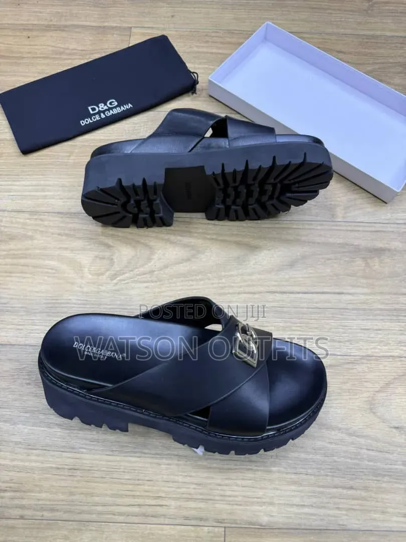 Men's New and Original Leather Sandals Tomford Zara Maschino Branded