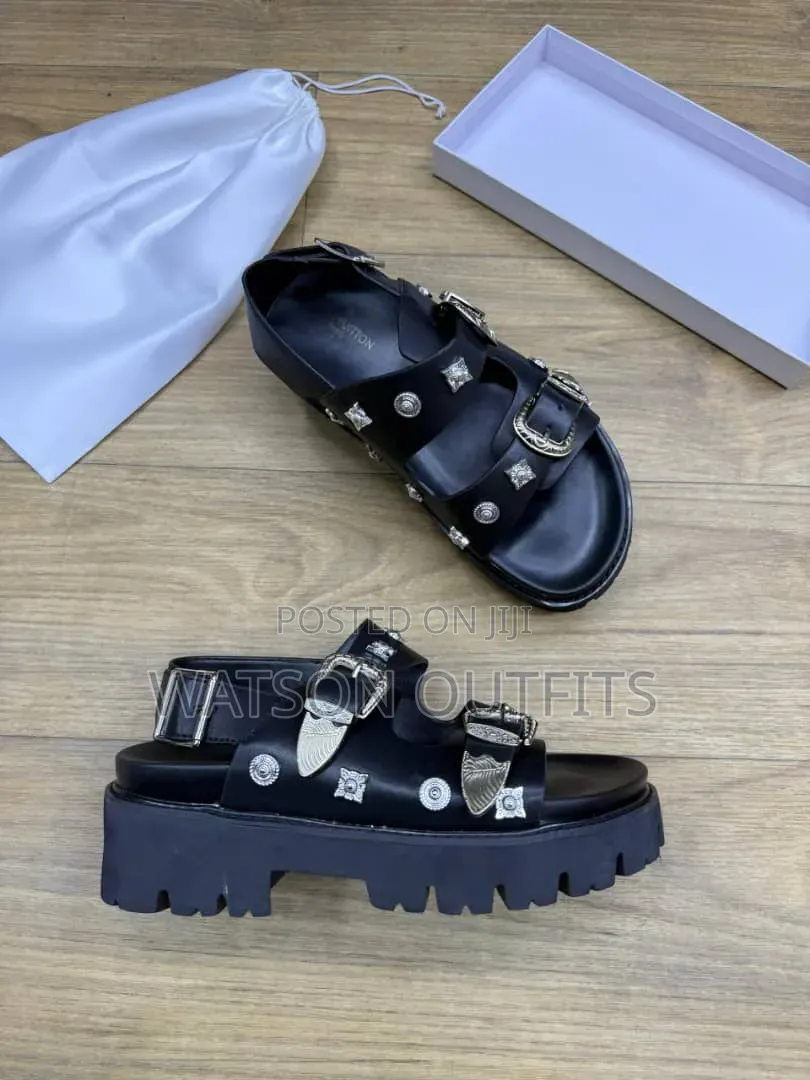Men's New and Original Leather Sandals Tomford Zara Maschino Branded