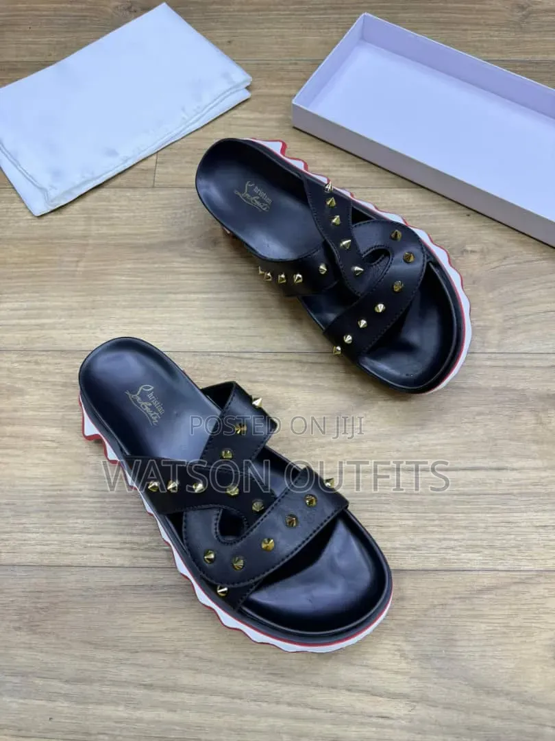 Men's New and Original Leather Sandals Tomford Zara Maschino Branded