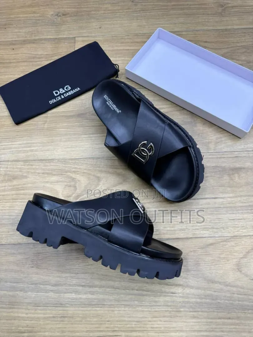 Men's New and Original Leather Sandals Tomford Zara Maschino Branded