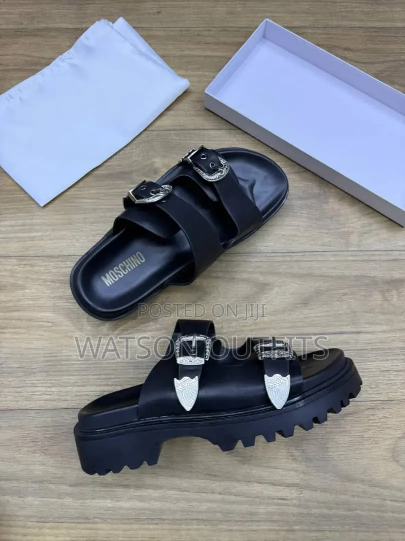Men's New and Original Leather Sandals Tomford Zara Maschino Branded