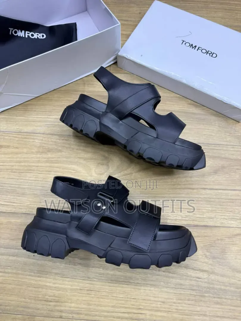 Men's New and Original Leather Sandals Tomford Zara Maschino Branded