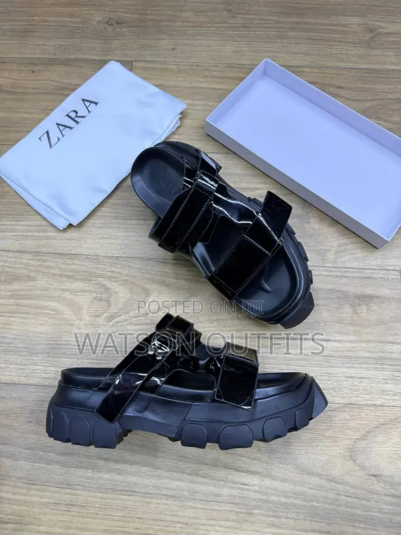 Men's New and Original Leather Sandals Tomford Zara Maschino Branded