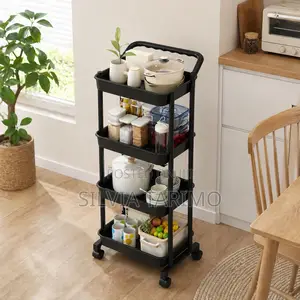 4-Tier Rolling Storage Trolley