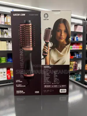 Green Lion Viora Hair Styler Brush With Heat Settings 1200w Power