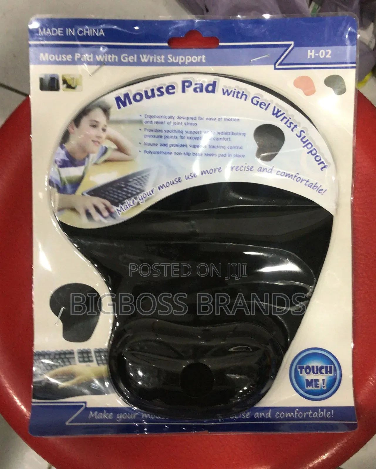 Mouse Pad With Gel Wrist Support