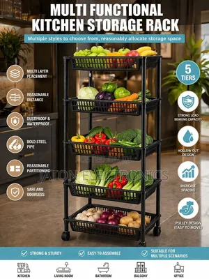 5-Layers Multifunction Kitchen Storage Rack