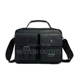 Genuine Leather Materials Men's Classic Bags Jeep Smartly Branded