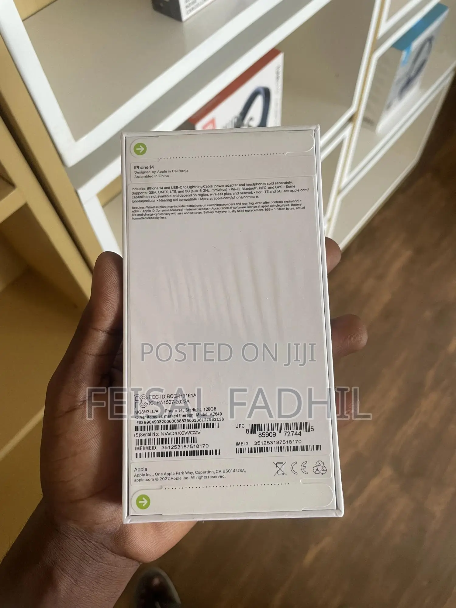 New Apple iPhone 14 128 GB White
