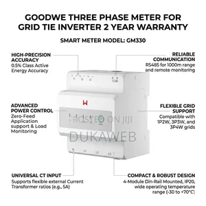 Goodwe Three Phase Meter for Grid Tie Inverter – Class 0.5 – Ct Input