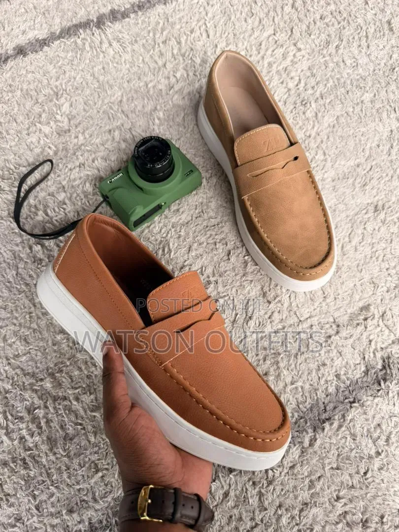 Men's Leather Shoes Zara Hotly Branded Materials Original Na Quality