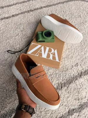 Men's Leather Shoes Zara Hotly Branded Materials Original Na Quality