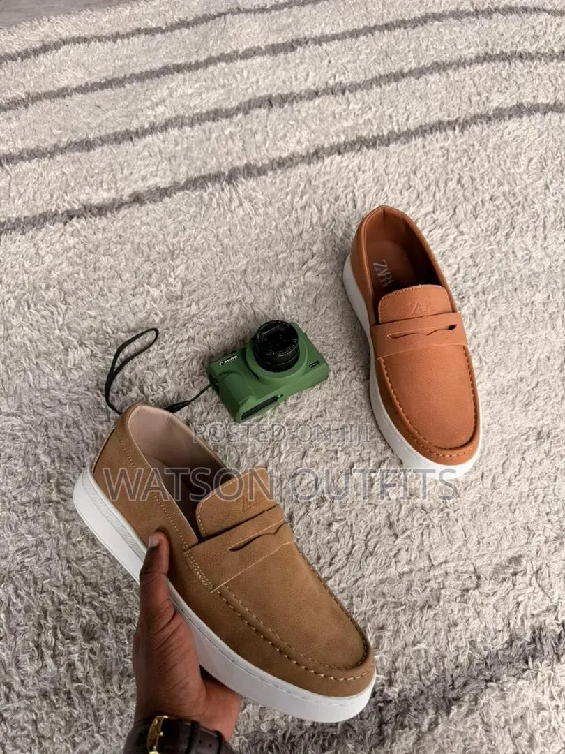 Men's Leather Shoes Zara Hotly Branded Materials Original Na Quality