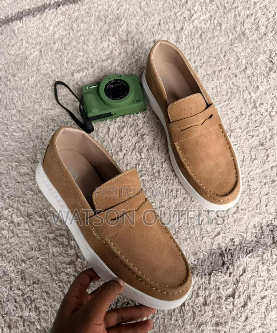 Men's Leather Shoes Zara Hotly Branded Materials Original Na Quality
