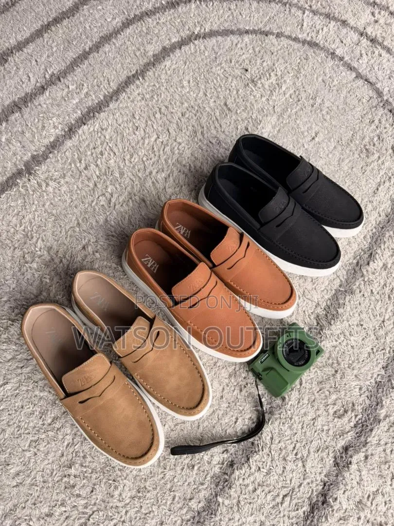 Men's Leather Shoes Zara Hotly Branded Materials Original Na Quality