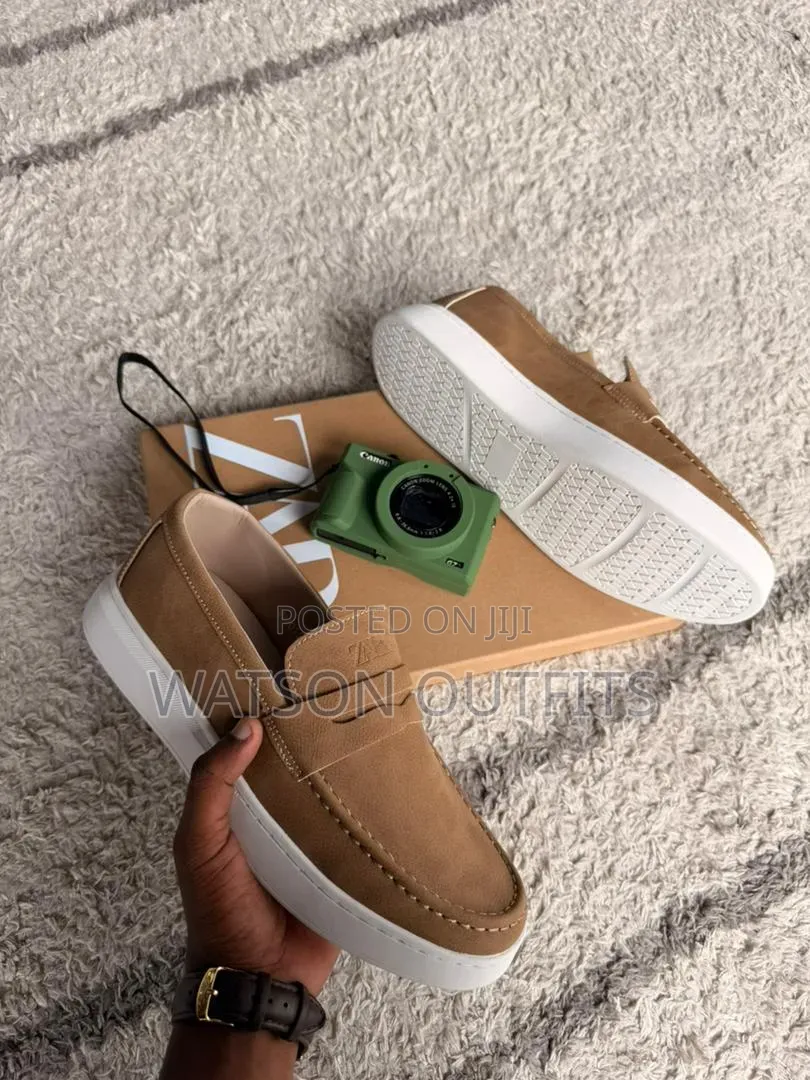 Men's Leather Shoes Zara Hotly Branded Materials Original Na Quality