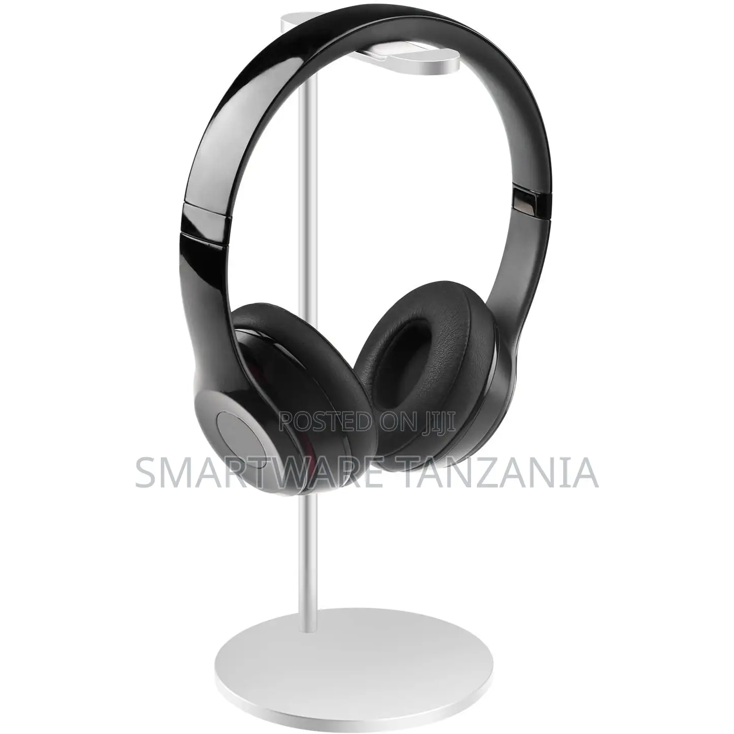 Headphone Stand Holder Aluminum Desk Hanger Silver And Black