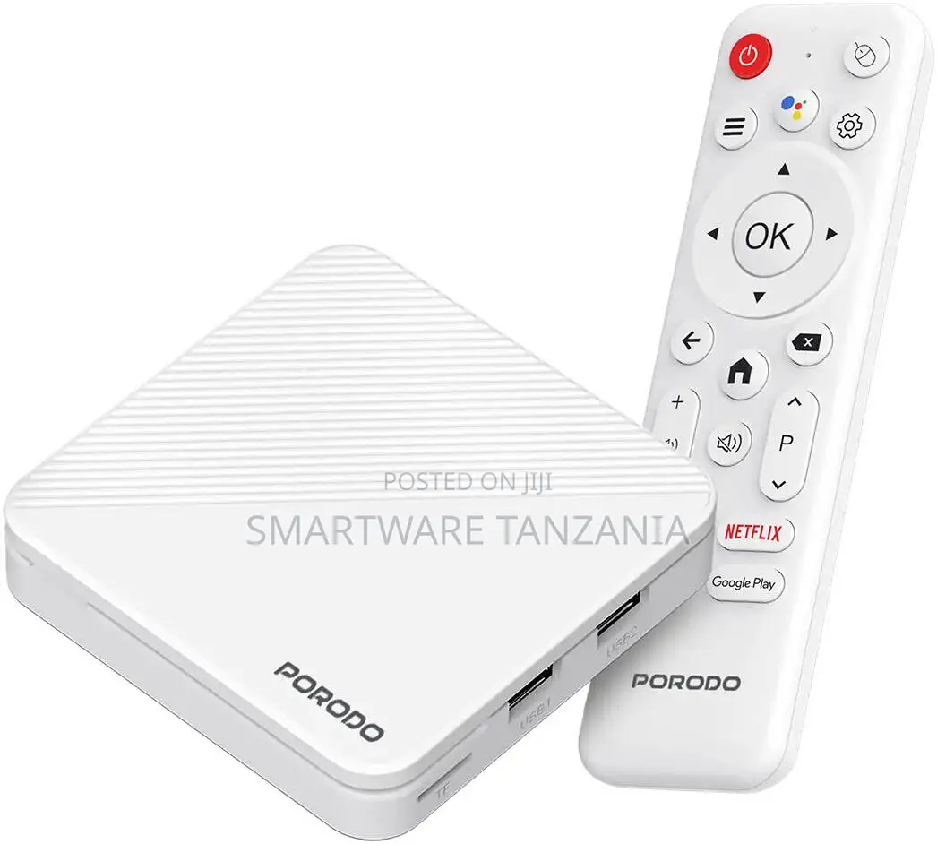 Porodo Echobox Android Tv Box Ultra Hd Streaming Google Assistant