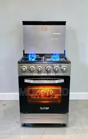 Alitop Jiko La Kisasa (Gas 3 + Electric 1 + Oven) 