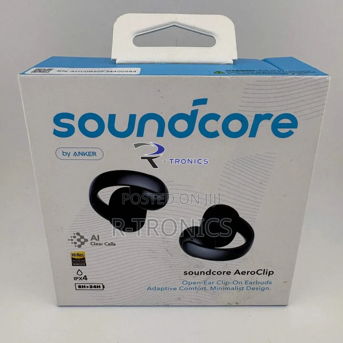 Soundcore Aeroclip by Anker, Open-Ear Earbuds, Clip-on Headphones