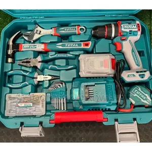 Total 165pc Toolbox With 66nm Impact Drill