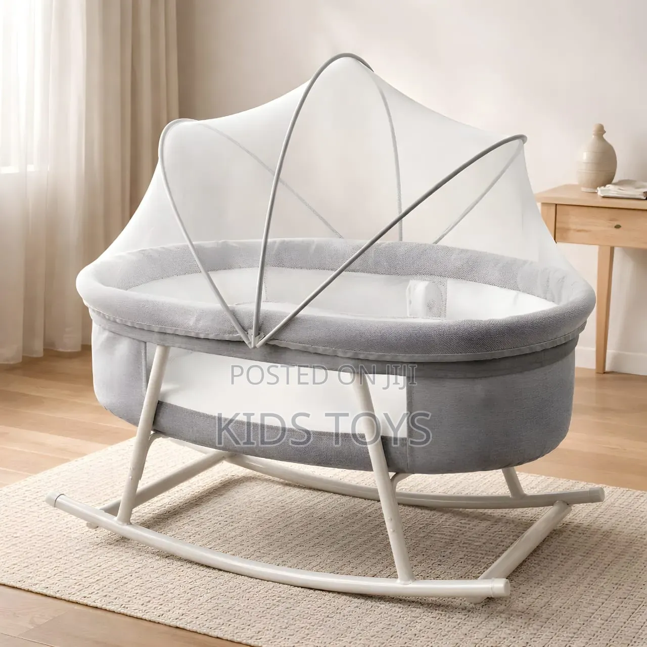 Baby Bassinet Crib With Canopy and Mosquito Net