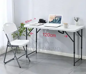Foldable Adjustable Table 120×60cm – Portable Multi-Purpose