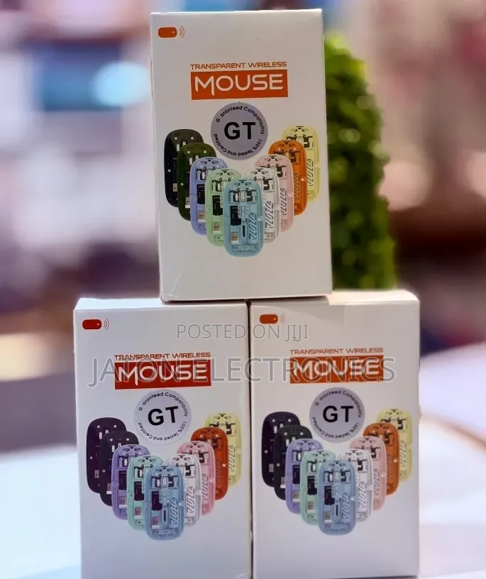 Transparent Wireless Bluetooth Rechargeable Mouse