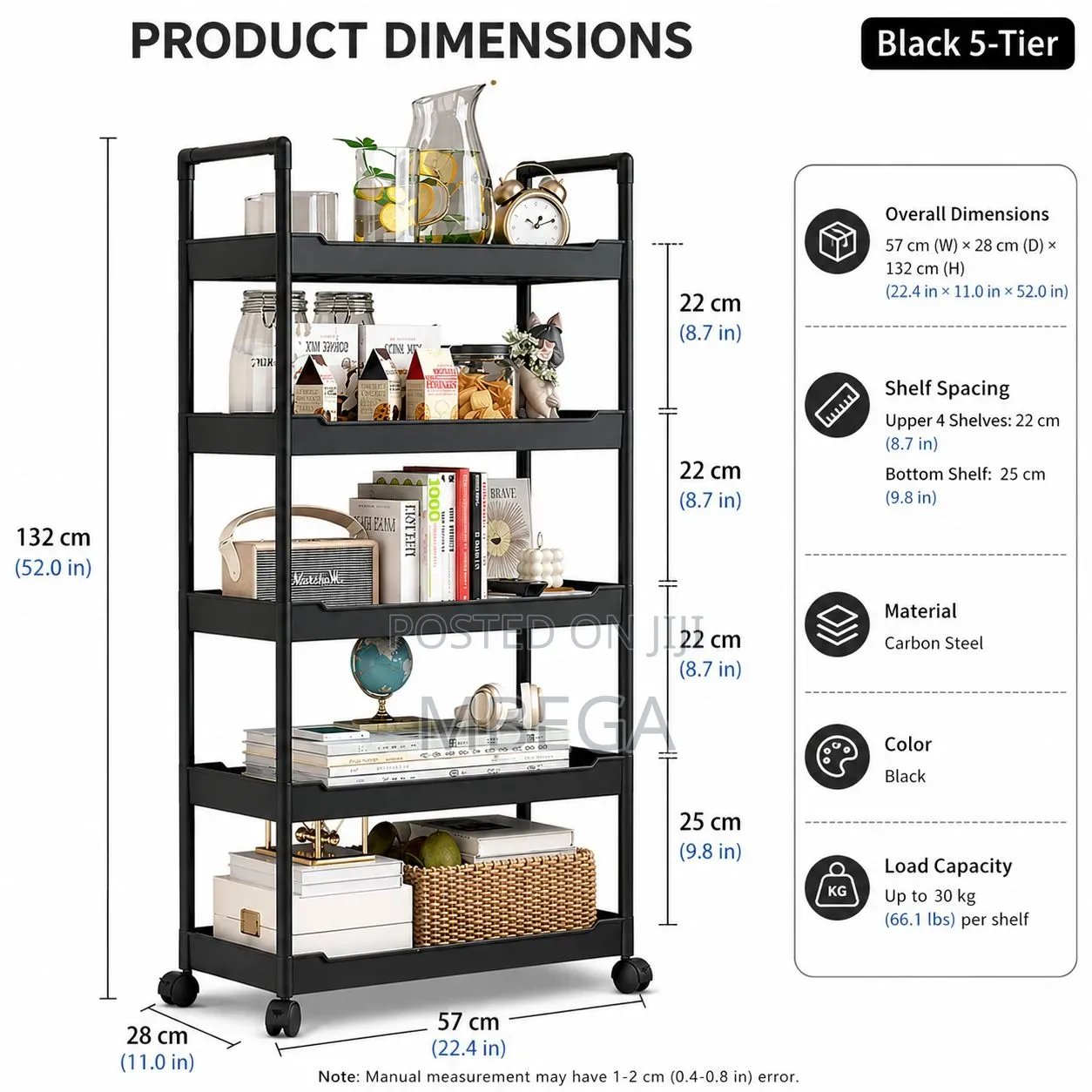 Minimalist Storage Rack 5 Layer49*34*137cm