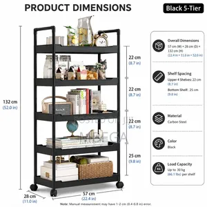 Minimalist Storage Rack 5 Layer49*34*137cm