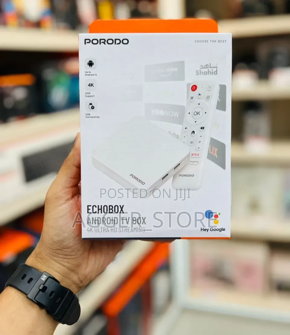 Porodo Echobox Android Tvbox Ultra Hd Streaming