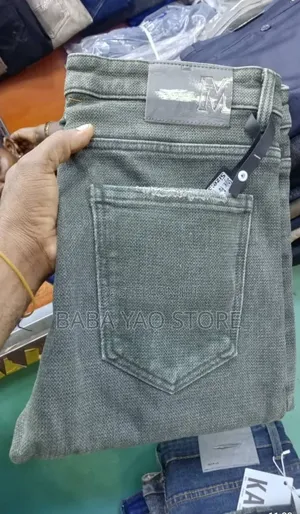Men's Clothing Colorfast Green Jeans
