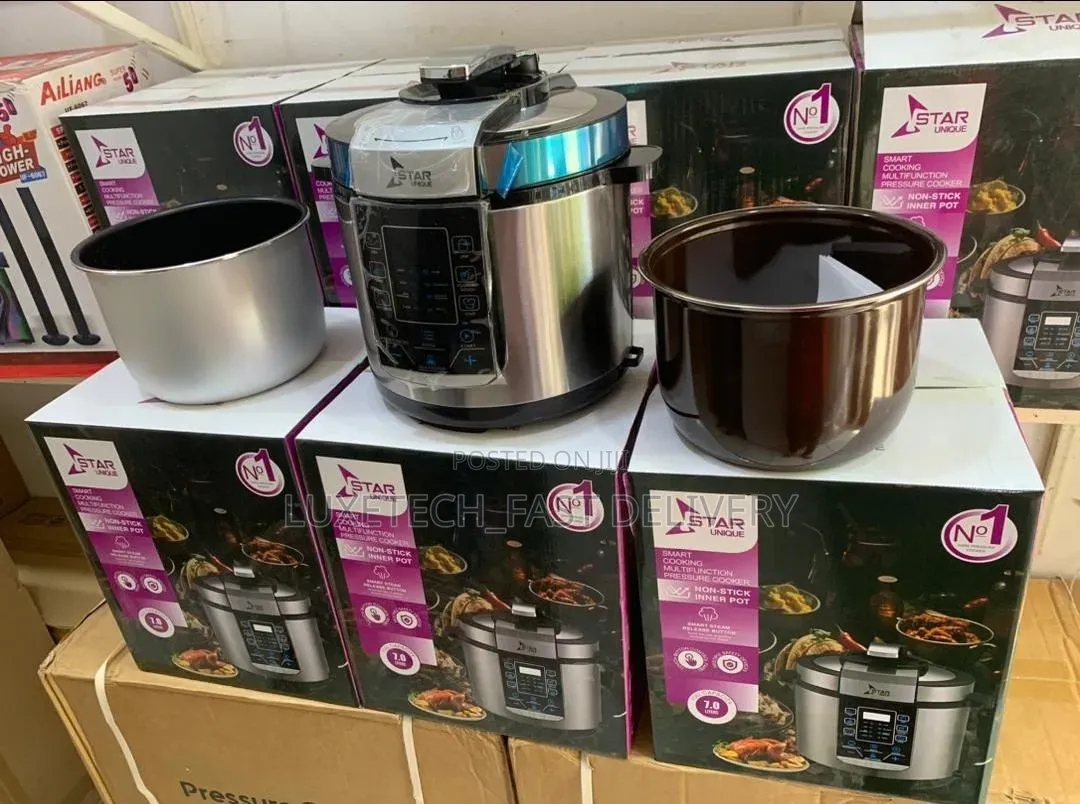 Star Unique Multipurpose Electric Pressure Cooker 7 Litres With 2 Pots