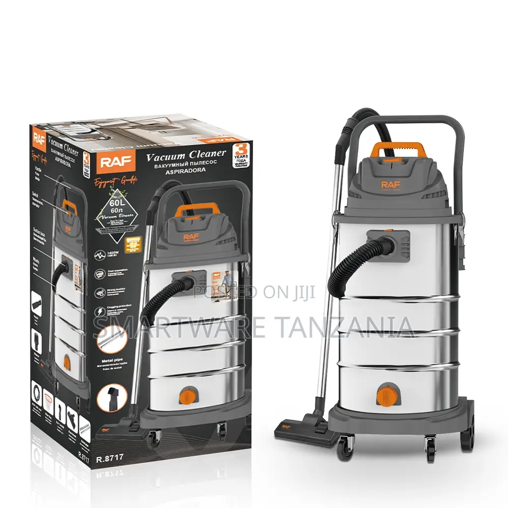 Raf R.8717 60-Litre 1400w Wet Dry Shop Vacuum Cleaner