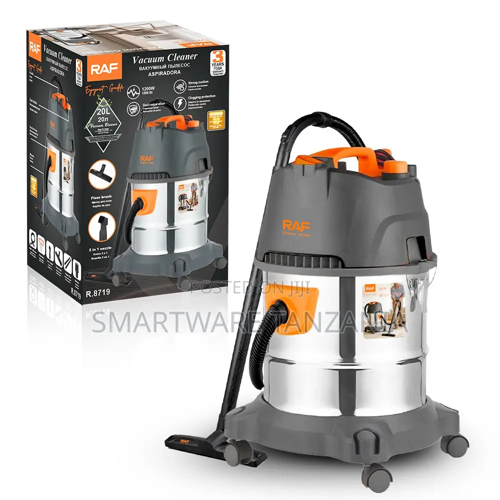 Raf R.8719 Compact 20l 1200w Wet Dry Vacuum With Hose Kit