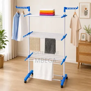 3-Layers Multi Tier Clothes Drying Rack* Dimensions:100*60*160cm