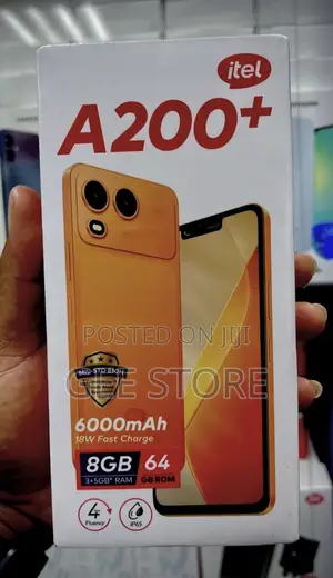 New Itel A200+ 64 GB Orange