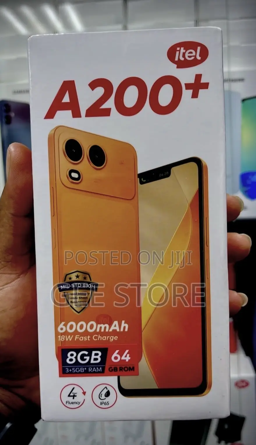 New Itel A200+ 64 GB Orange