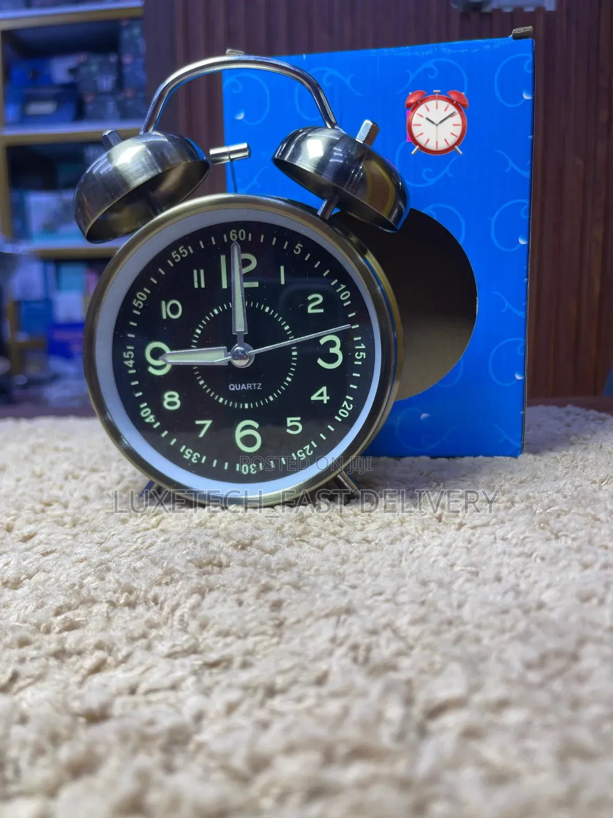 Classic Retro-Style Twin Bell Alarm Clock