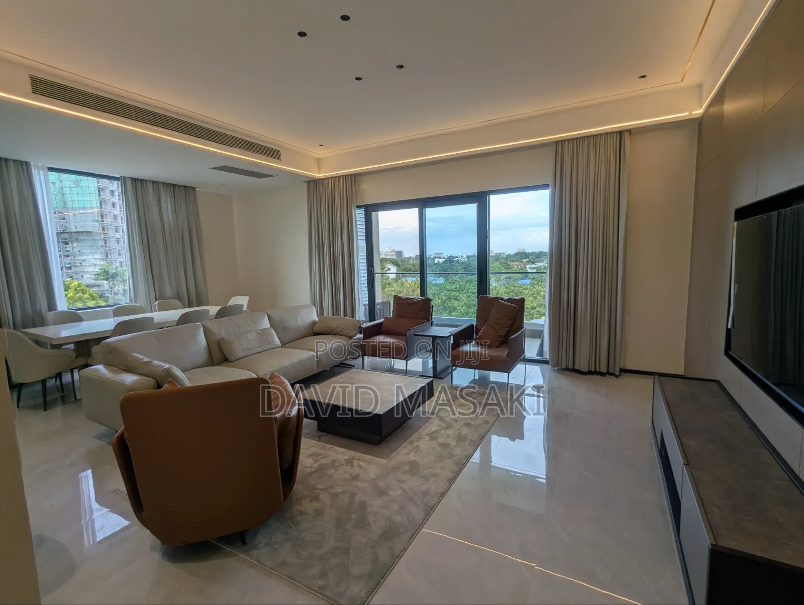Furnished 3bdrm Apartment in Luxury Apts, Masaki for rent