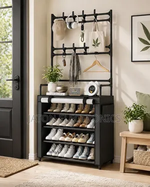Multi-Function Shoes and Hat Rack